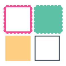 square frames and backgrounds