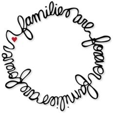 'families are forever' circle