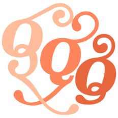 supreme swash monogram letters q
