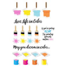 fun, paint-themed stickers