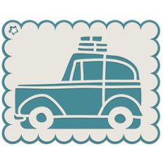 vintage car gift tag