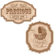 vintage labels - precious little one