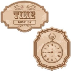 vintage labels - time gone by