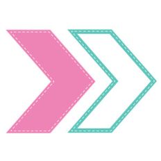 stitched chevrons set