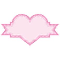 stitched nested heart labels
