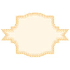 nested stitched fancy square labels