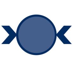 chevron circle label / background