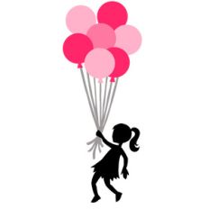 girl with balloons