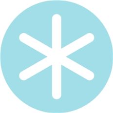 snowflake in circle