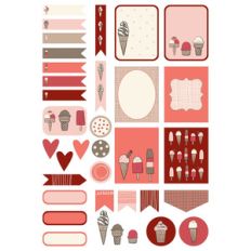 ice cream planner sticker