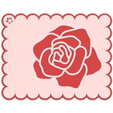 red rose gift tag