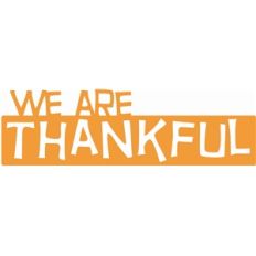 we are thankful