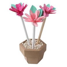 flower pot pen/pencil holder