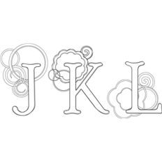 jkl monogram sketch