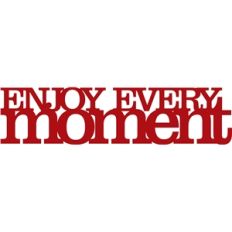 'enjoy every moment' phrase