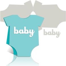 baby onesie card kit
