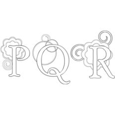 pqr monogram sketch