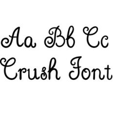 crush font