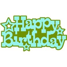 'happy birthday' with shadow