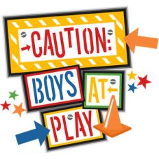 caution boys at play