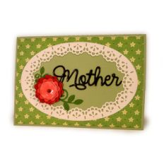mother oval frame a7 card