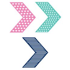 patterned chevrons set