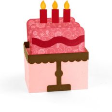 birthday cake box card