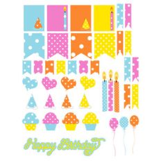 birthday planning stickers