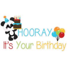 hooray it's your birthday title panda