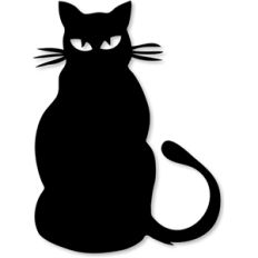 black cat w/tail