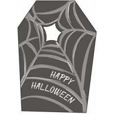 halloween spider web tag
