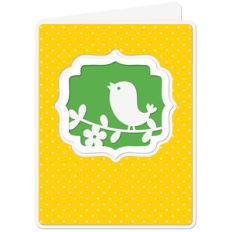 a2 card cutout bird