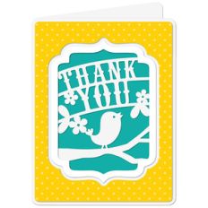 a2 card cutout thank you
