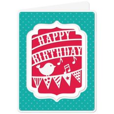 a2 card cutout happy birthday