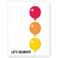 a2 card let's celebrate
