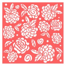 flower stencil background