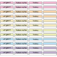 urgent planner tabs