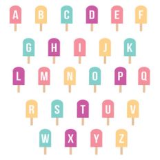 popsicle alphabet