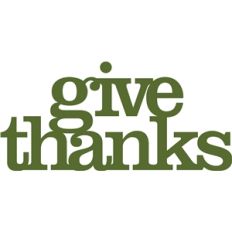 'give thanks' phrase