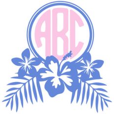 tropical monogram