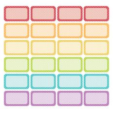 planner rainbow dot labels