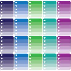 planner ombre labels cool