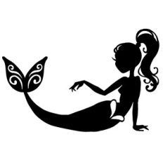 posing mermaid