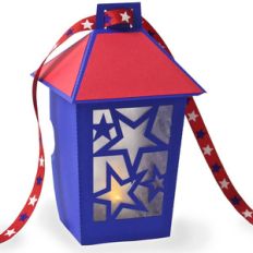 3d stars tea light lantern