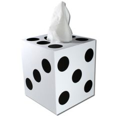 dice (die) tissue box