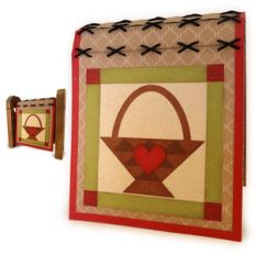 quilt mini basket heart