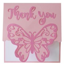 thank you butterfly card