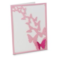 a2 flying butterflies card