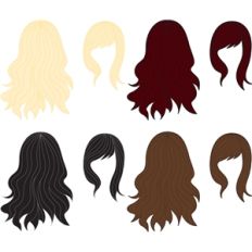 hair for lizzy paper doll