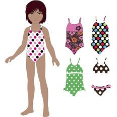 swimsuits for lizzy paper doll